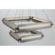 Neoness LED 34.25 inch Weathered Brass Grand Chandelier Ceiling Light in Smoke