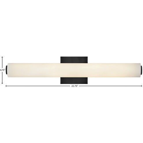 Marti LED 22.75 inch Black Bath Light Wall Light, Linear