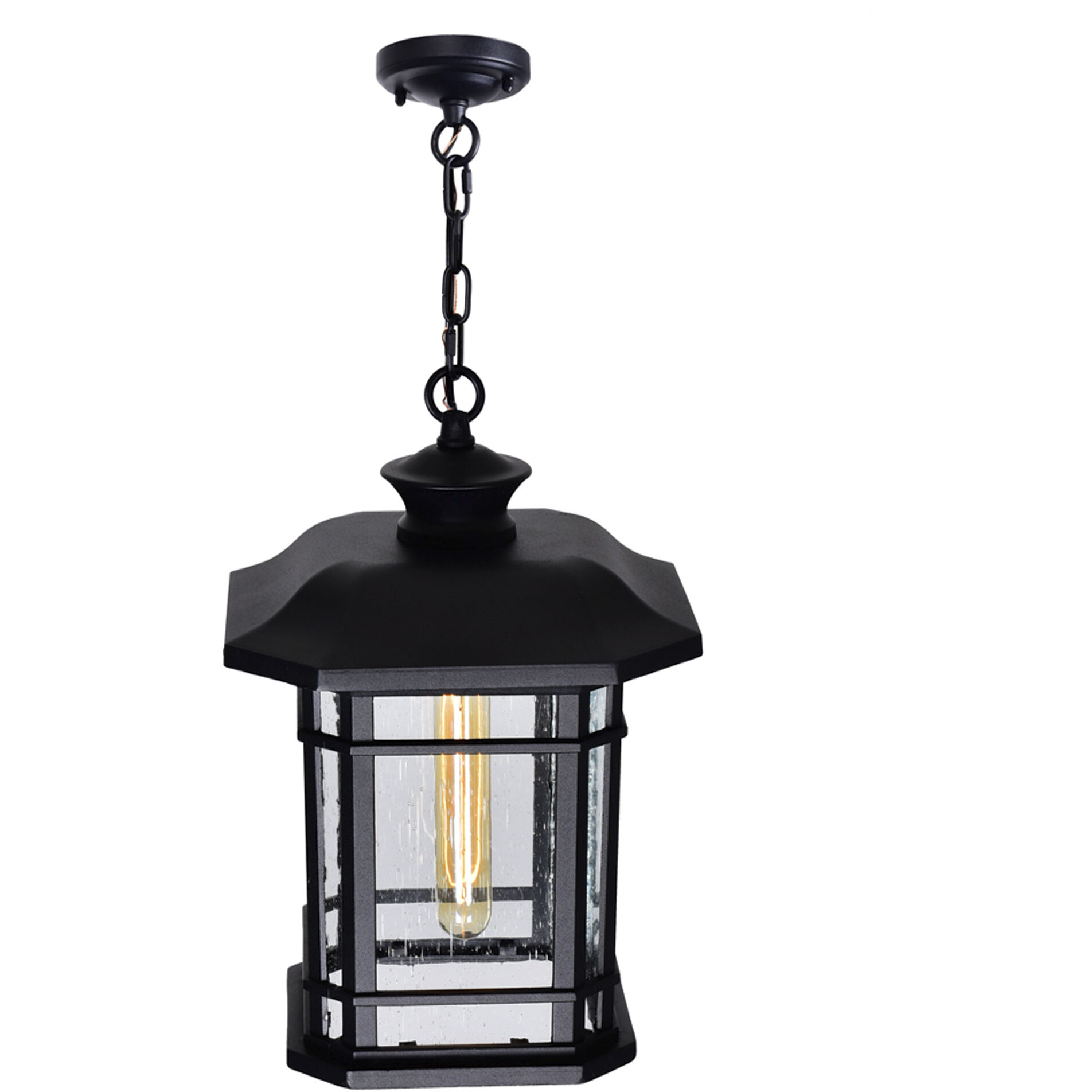Blackburn 1 Light 9 inch Black Outdoor Hanging Light