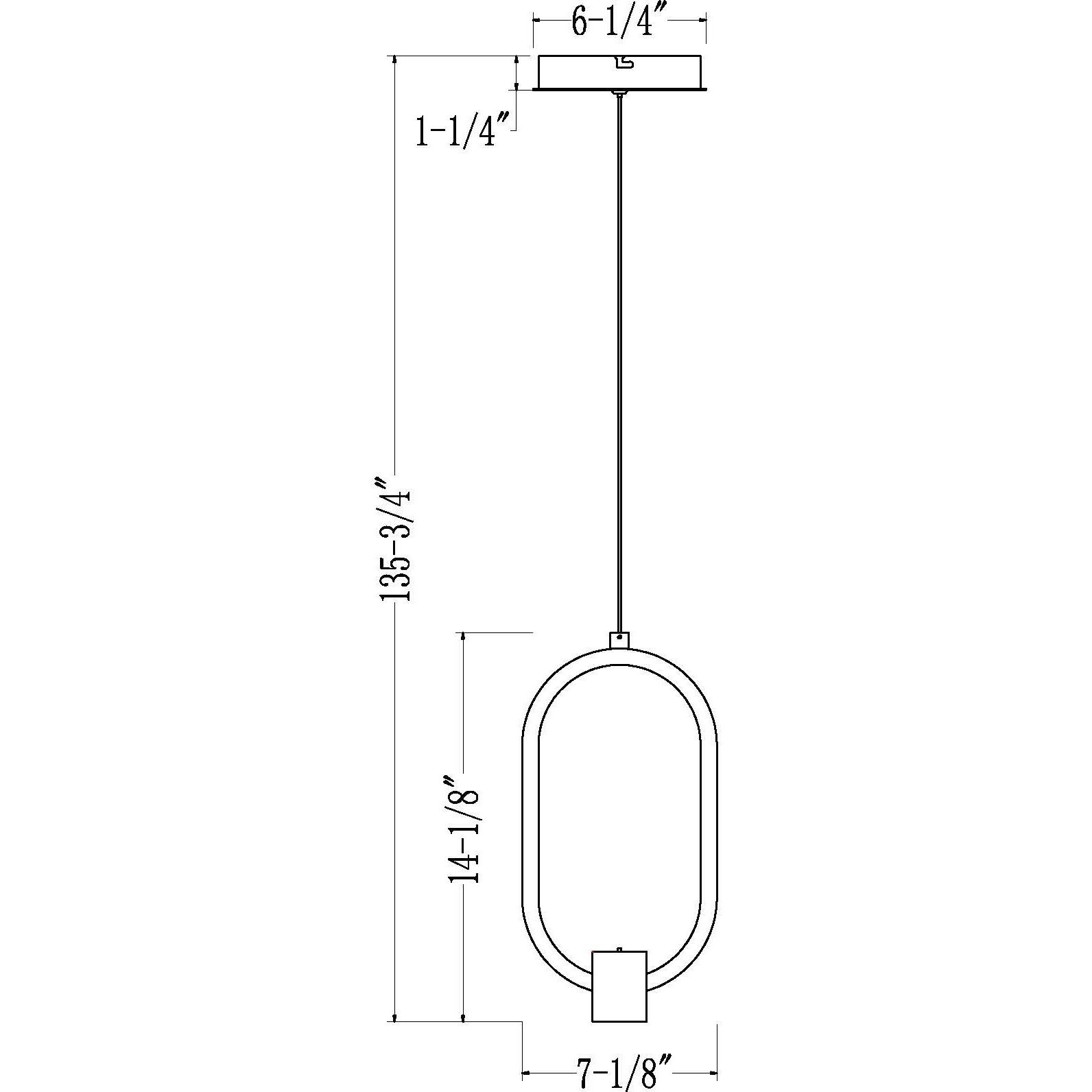Saros Pendant Ceiling Light in Matte Black, LED