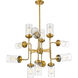 Calliope 12 Light 36 inch Foundry Brass Chandelier Ceiling Light