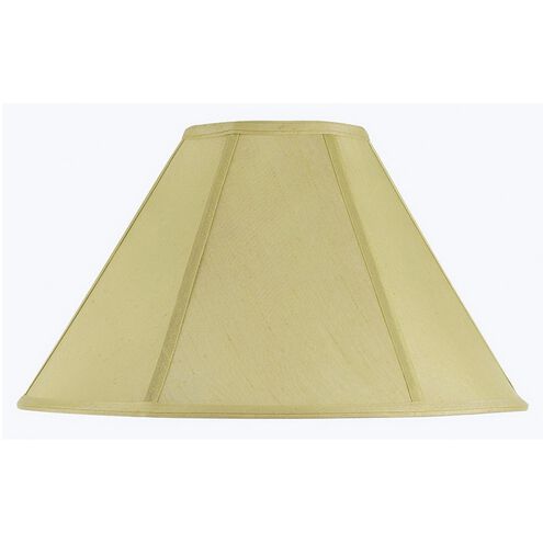 Coolie Champagne 21 inch Shade Spider, Vertical Piped Basic