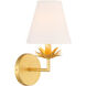 Vintage 1 Light 6 inch True Gold Wall Sconce Wall Light