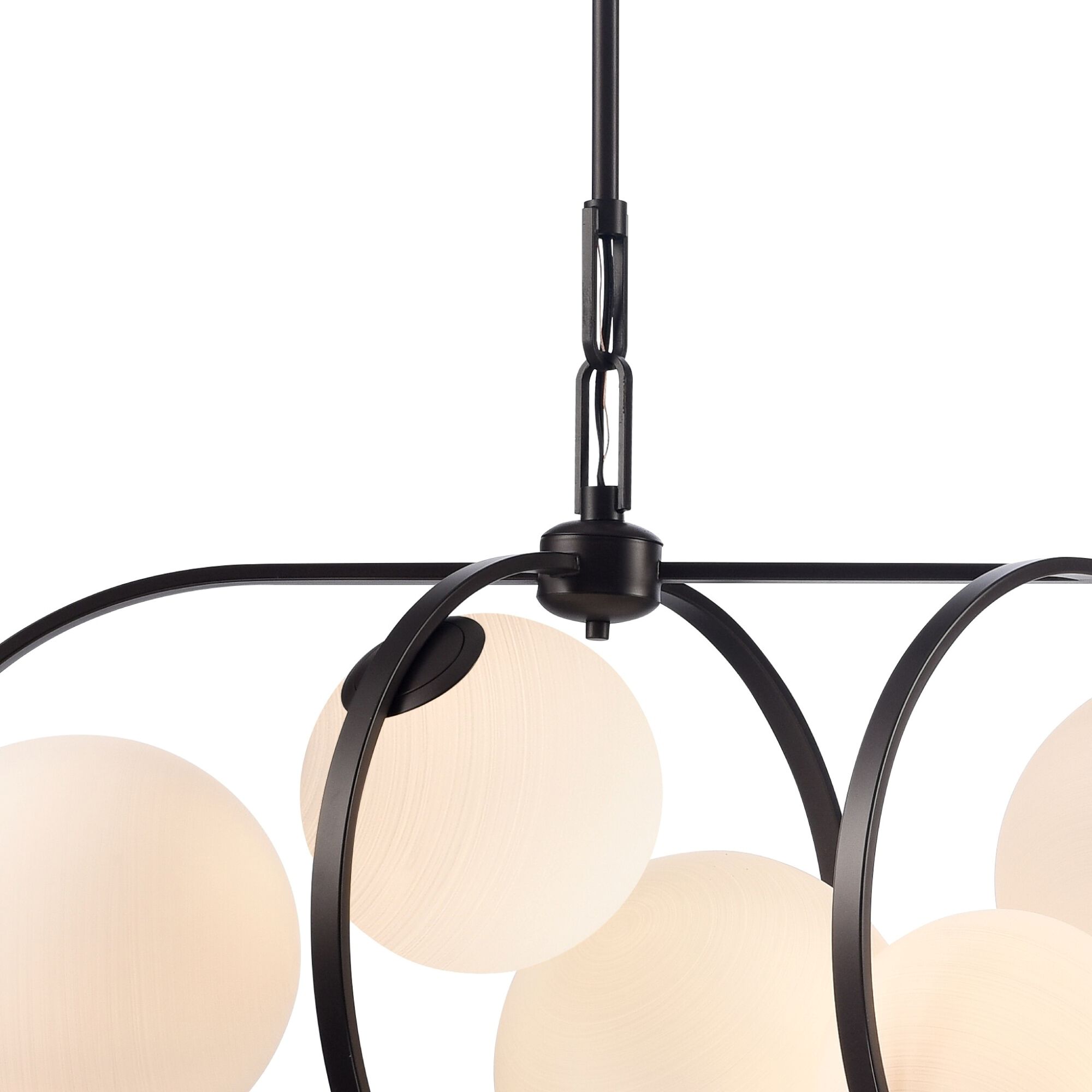 Concentro 8 Light 56 inch Dark Bronze Linear Chandelier Ceiling Light