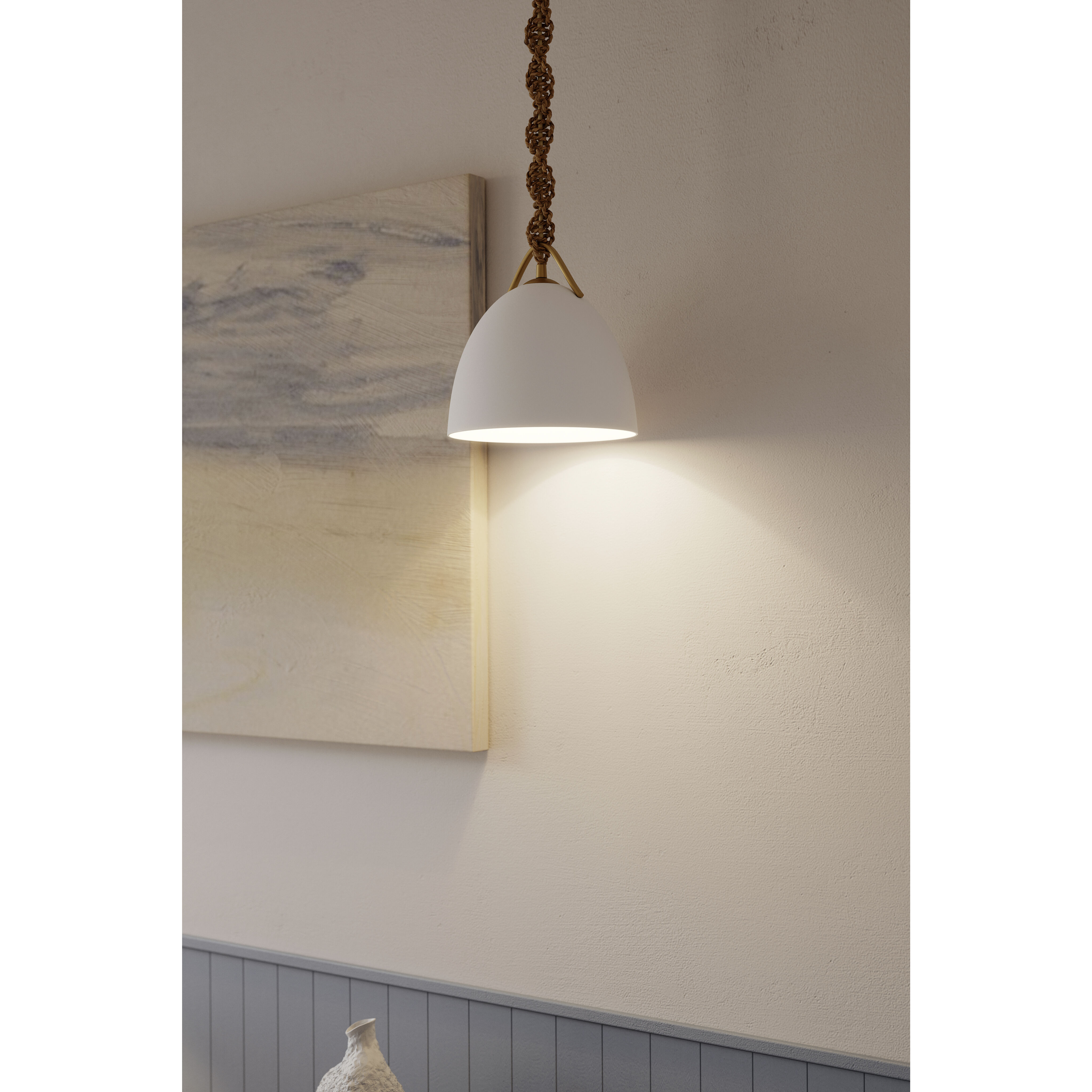 Cordon 1 Light 10 inch Legacy Brass Mini Pendant Ceiling Light