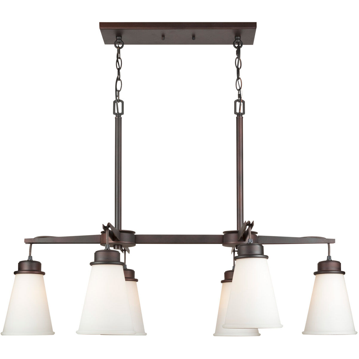 Aubrey 6 Light 26 inch Antique Bronze Chandelier Ceiling Light