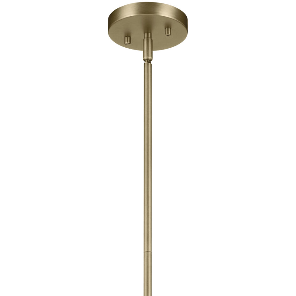 Avery 1 Light Natural Brass Pendant Ceiling Light