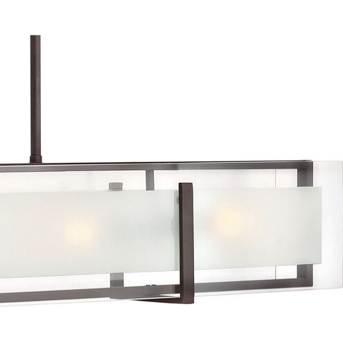 Latitude LED 42 inch Oil Rubbed Bronze Indoor Linear Chandelier Ceiling Light