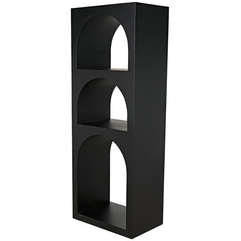 Aqueduct Matte Black Bookcase, A