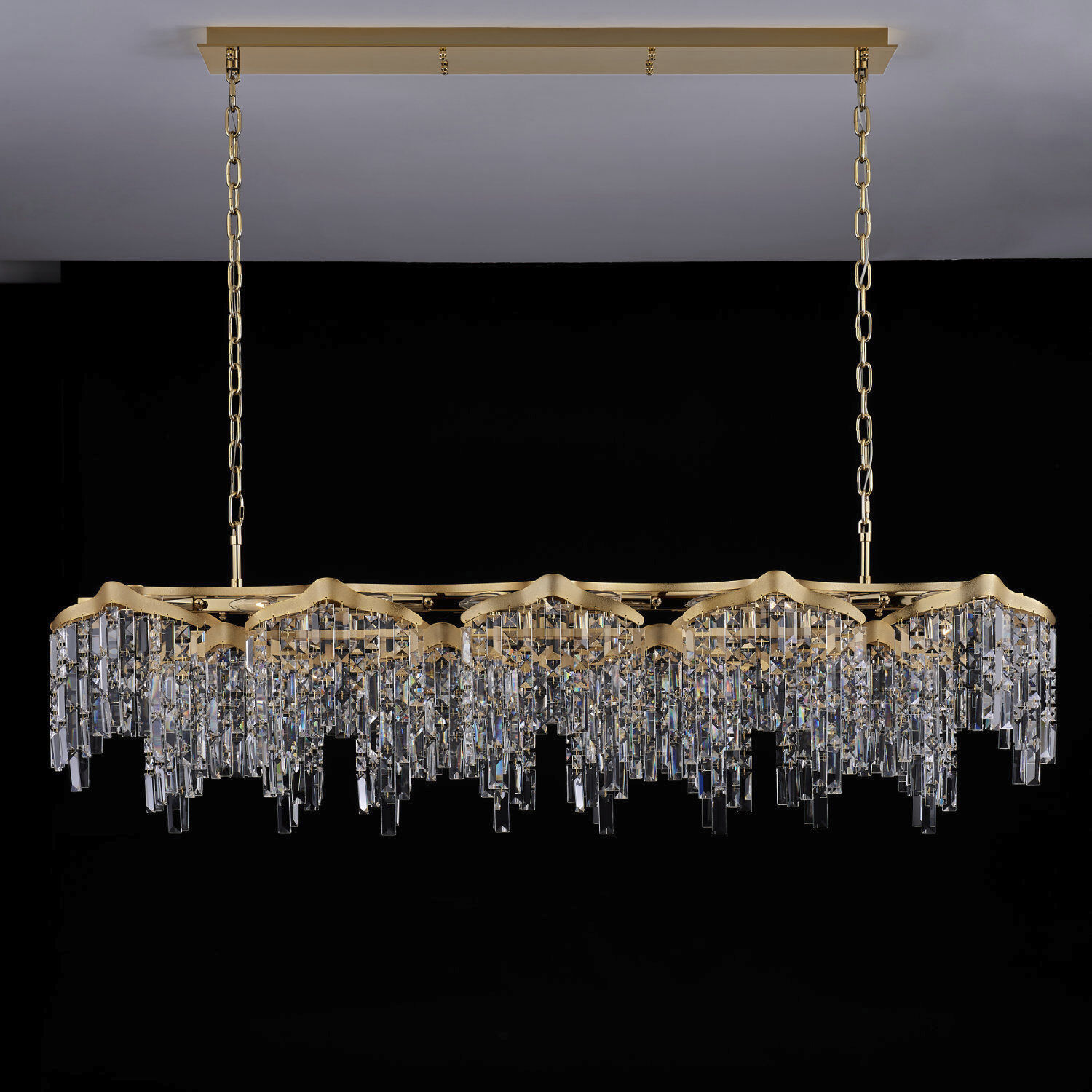 Cadere 24 Light 15 inch Two Tone 18K Gold Pendant Ceiling Light
