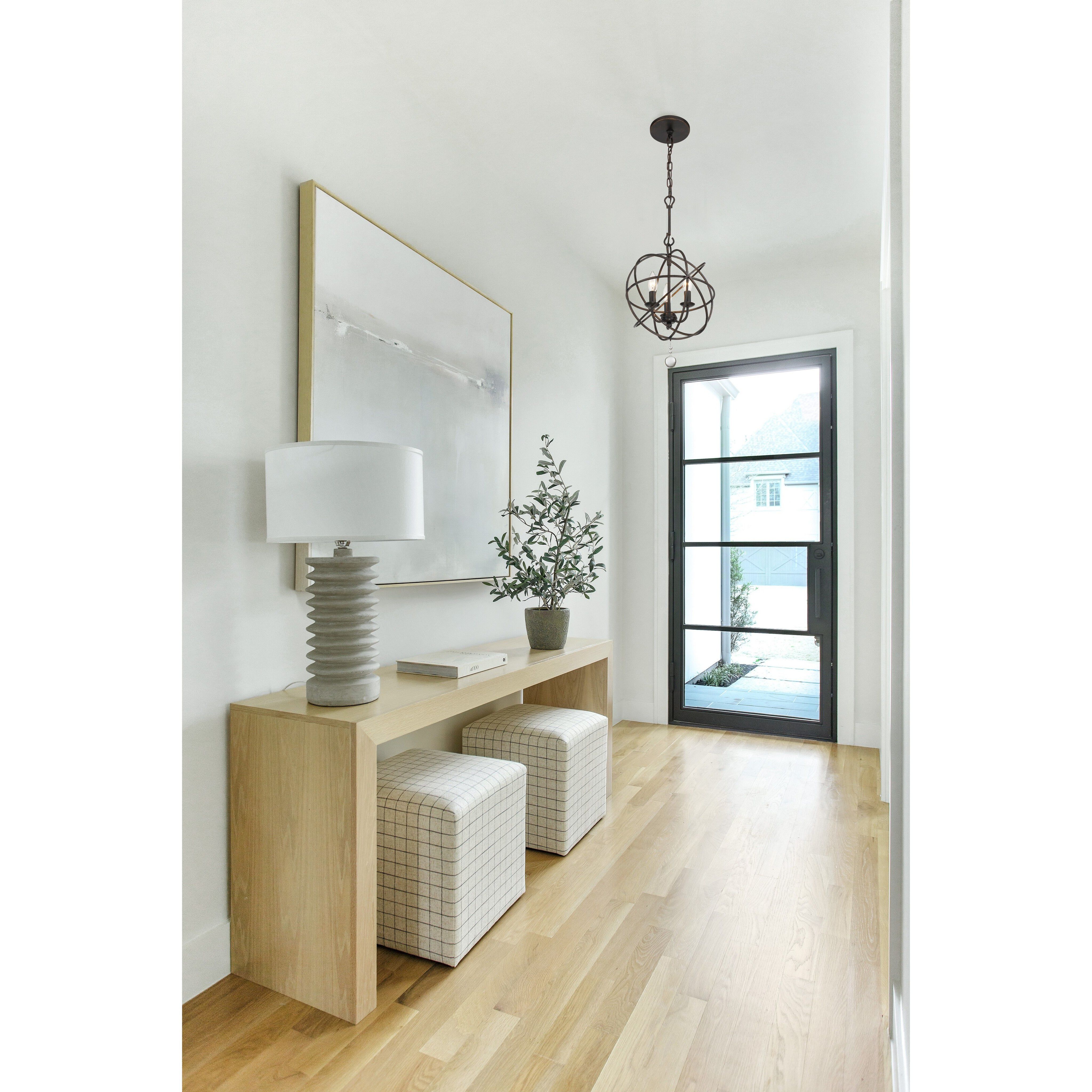 Solaris 3 Light 12.5 inch English Bronze Mini Chandelier Ceiling Light