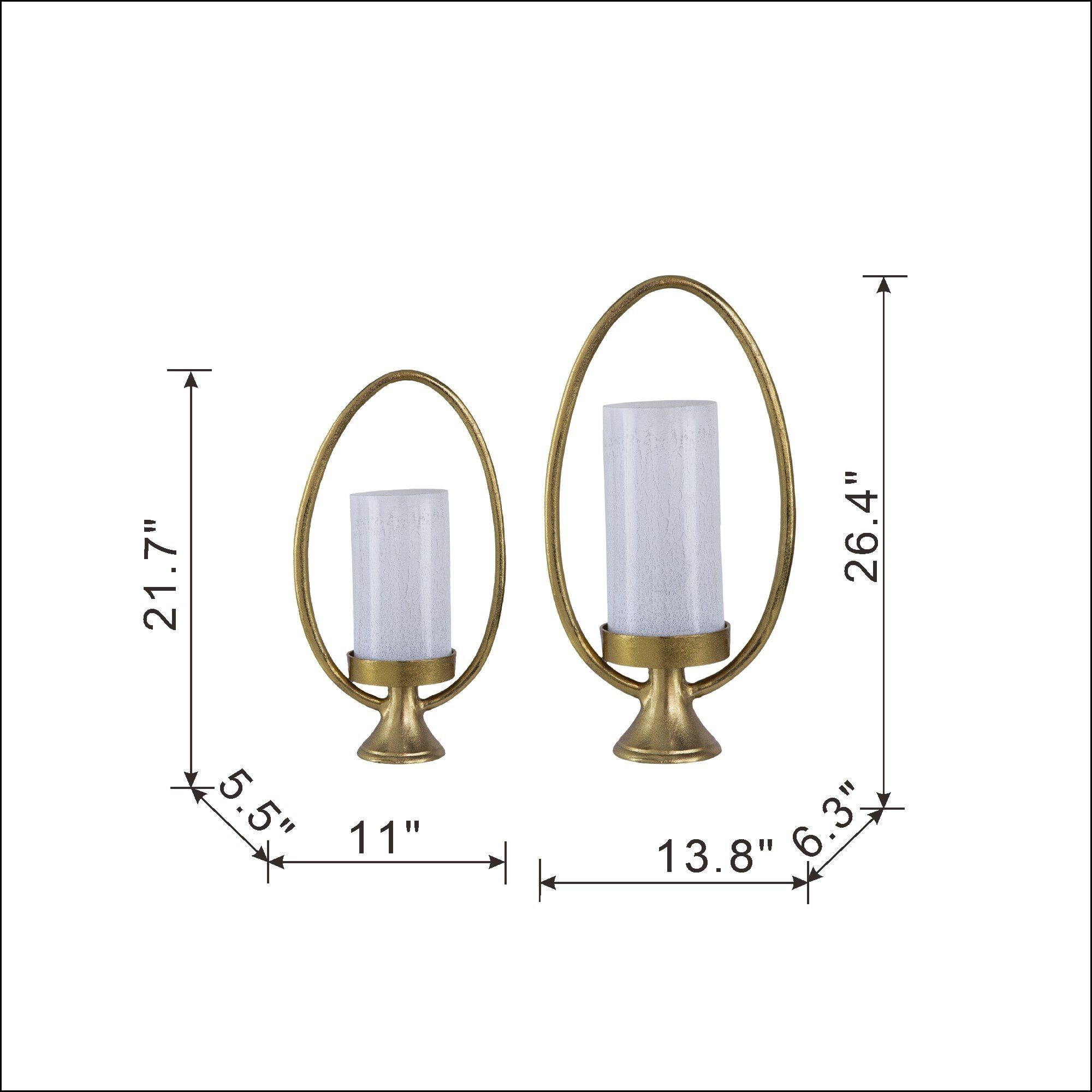Bascom 21.7 X 11 inch Hurricane