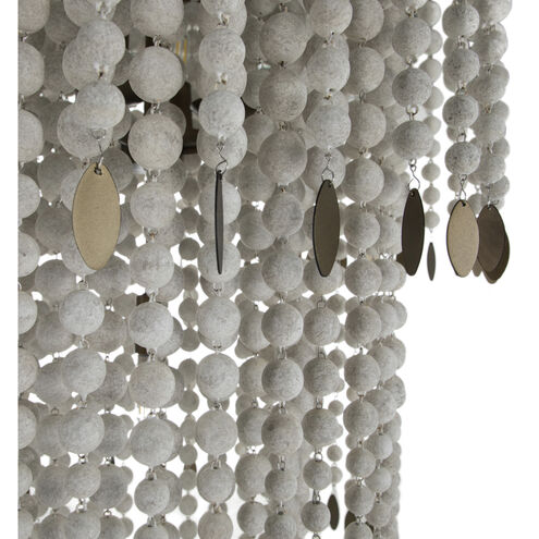 Dolores 4 Light 25.75 inch Antique Grey / Brushed Brass Chandelier Ceiling Light