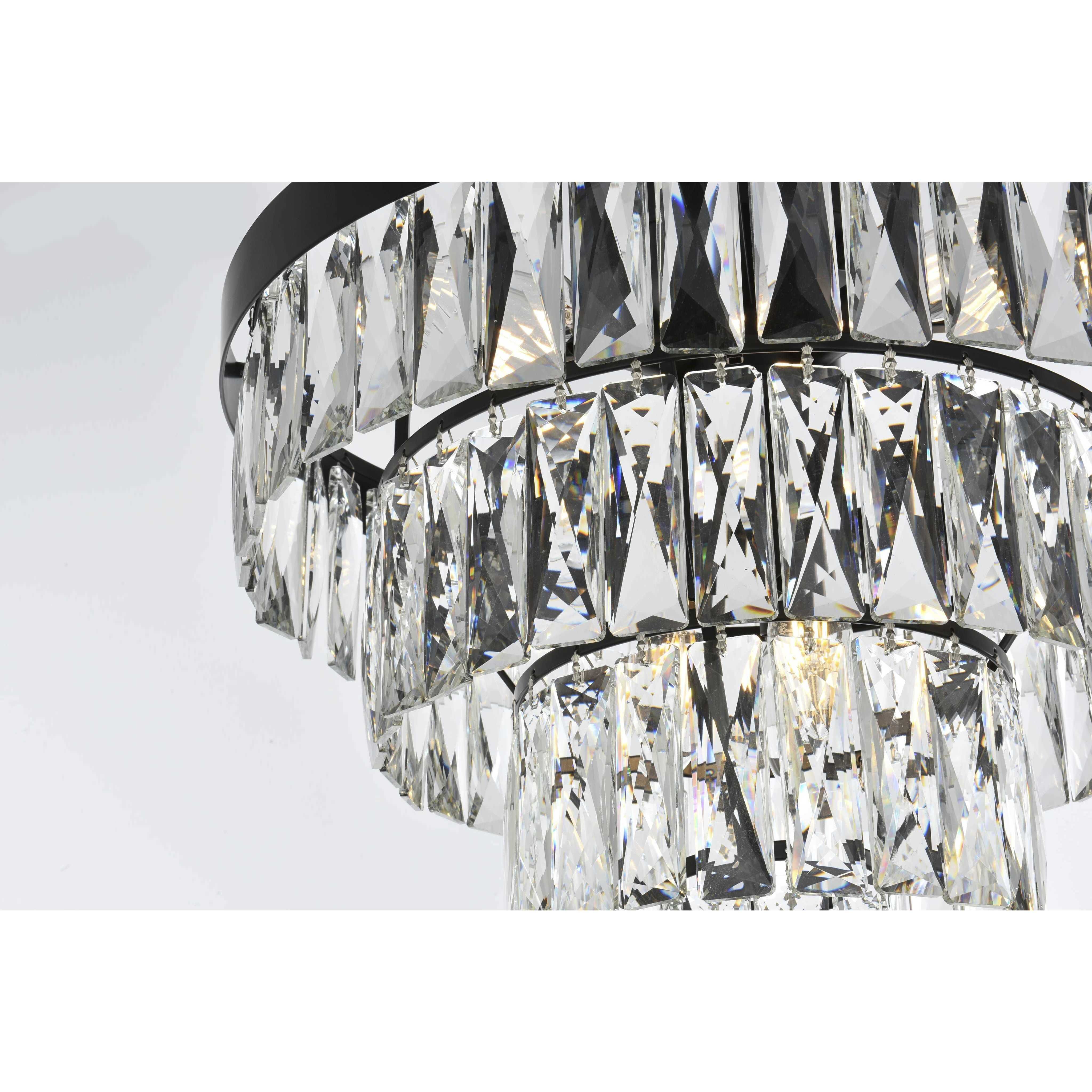 Josephine 6 Light 18 inch Black Flush Mount Ceiling Light
