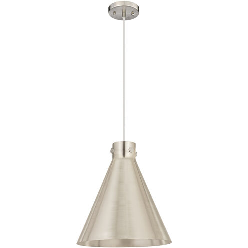 Newton Cone 1 Light 16 inch Satin Nickel Pendant Ceiling Light