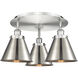 Ballston Urban 3 Light 19.75 inch Satin Nickel Flush Mount Ceiling Light in Brushed Satin Nickel