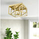 Canada 4 Light 16 inch Gold Flush Mount Ceiling Light
