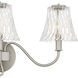 McKinney 3 Light 23 inch Brushed Nickel Bath Light Wall Light