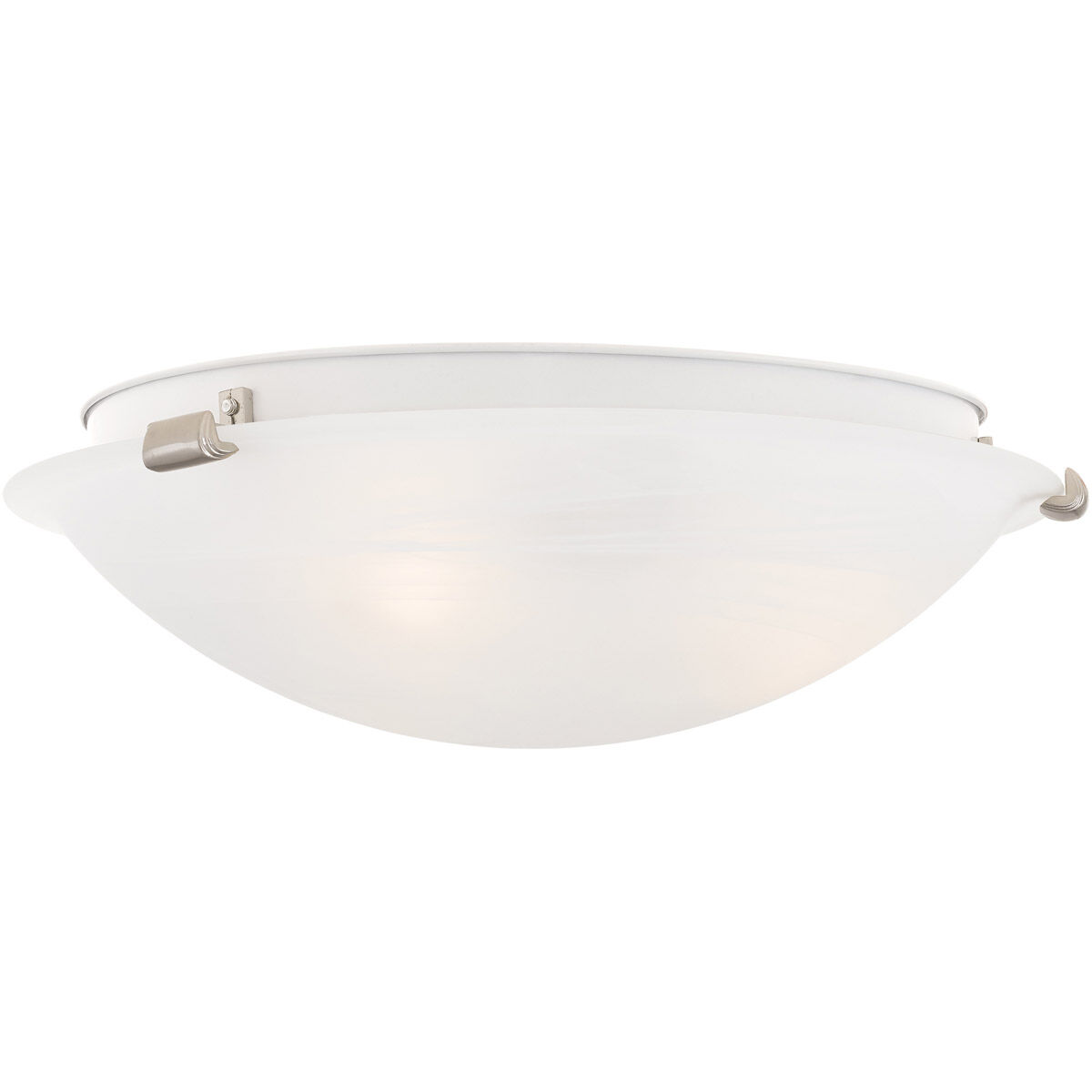 Oasis 3 Light 17 inch Brushed Nickel Semi-Flush Mount Ceiling Light
