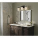 Britton 3 Light 21 inch Matte Black Vanity Fixture Wall Light