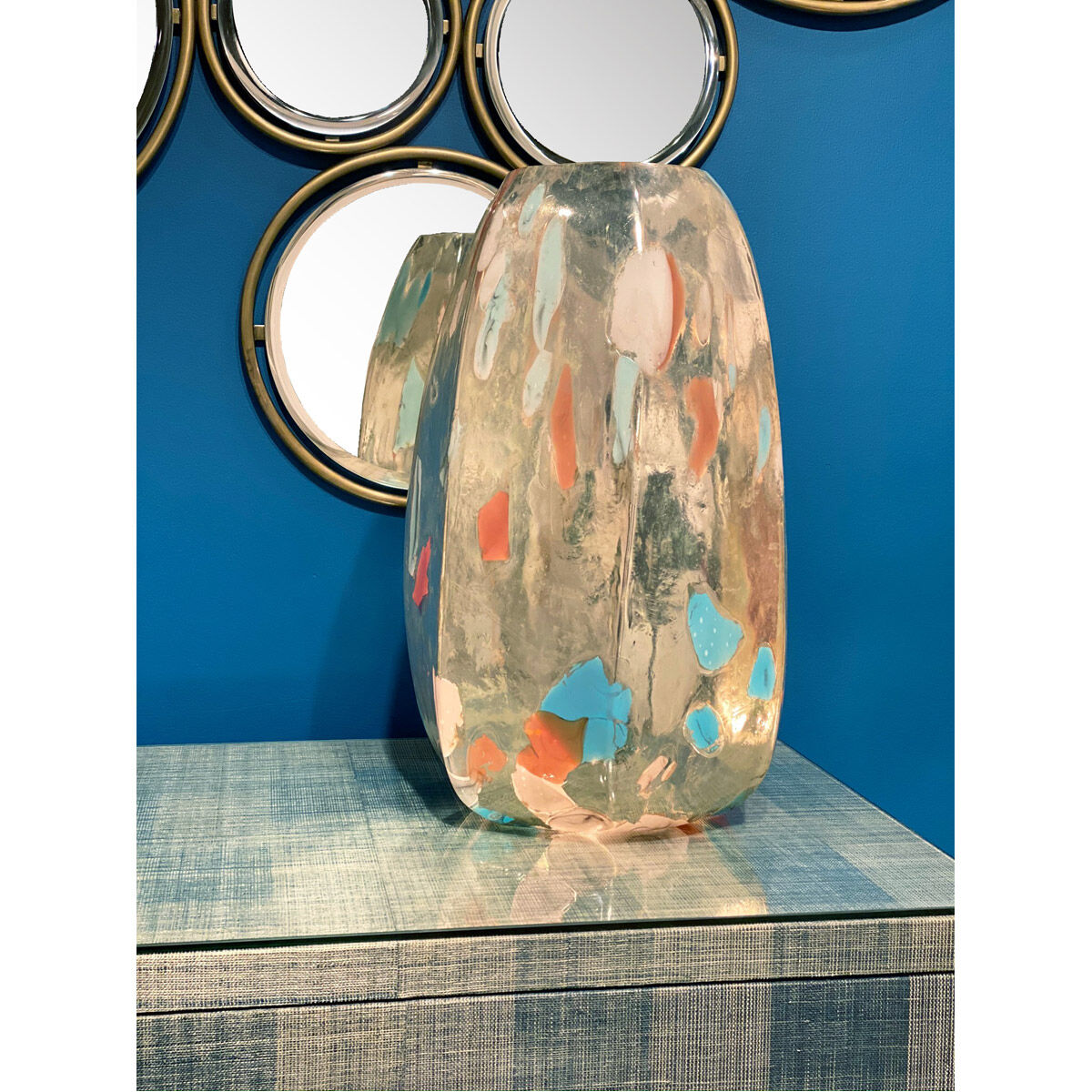 Wildwood 19 inch 40 watt Metallic Silver/Multicolor Table Lamp Portable Light