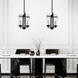 Sierra 2 Light 9 inch Black Up Mini Pendant Ceiling Light