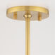 Zara 1 Light 11.5 inch Aged Brass Pendant Ceiling Light