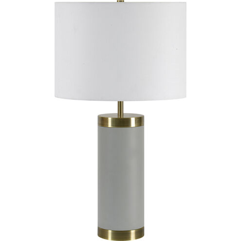 Kameron 25.25 inch 100.00 watt Antique Brass and Grey Table Lamp Portable Light