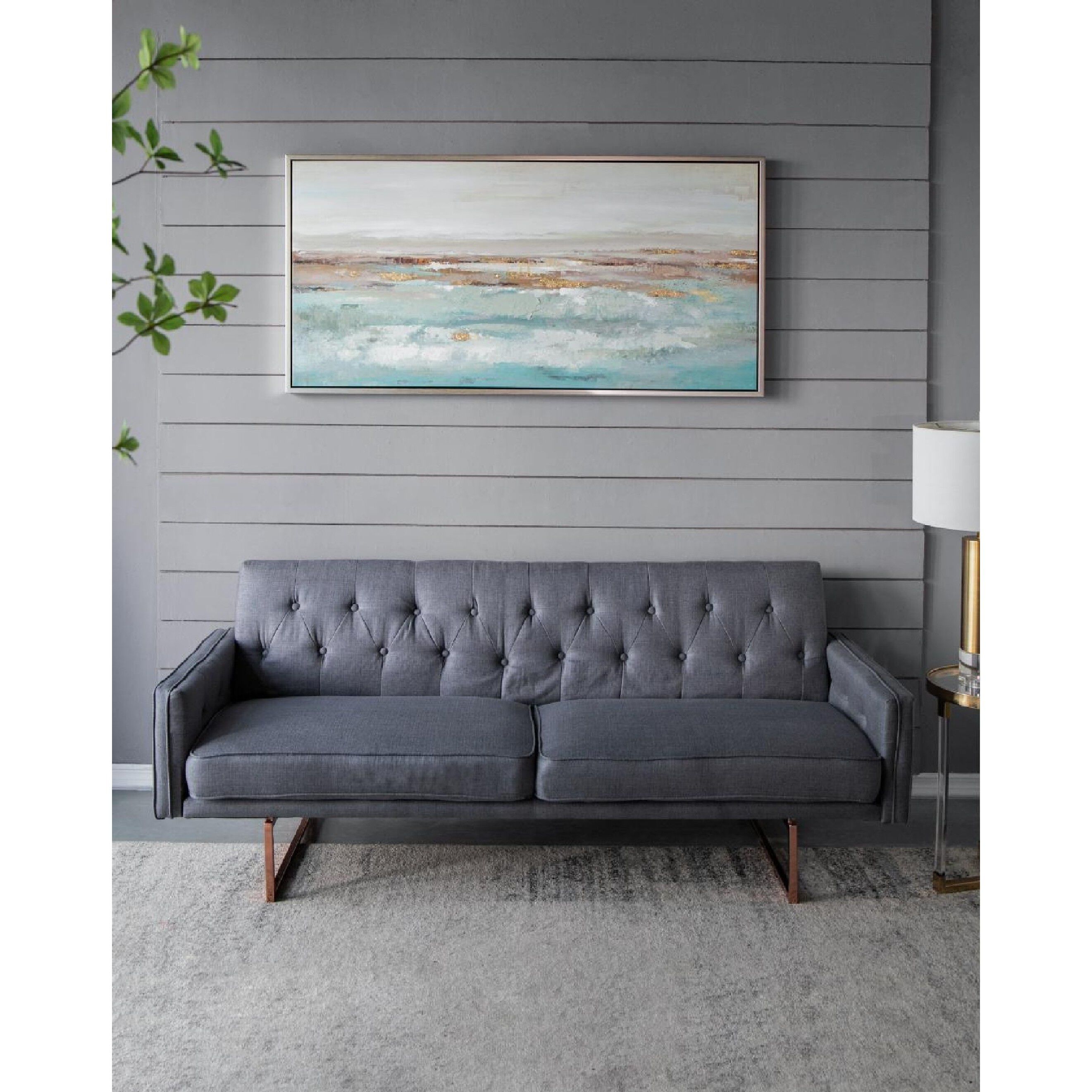 Ocean Blue/Gold Wall Art