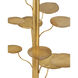 Vittoria 66.75 inch 150 watt Antique Gold Leaf Floor Lamp Portable Light
