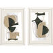 Geometrics Collection Beige Framed Art
