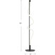Cursive 60 inch 20.00 watt Black Floor Lamp Portable Light