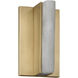 Kelly by Kelly Wearstler Linea Sconce Wall Light in Hand Rubbed Antique Brass
