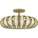 Knight 5 Light 22 inch Soft Gold Semi-Flush Mount Ceiling Light