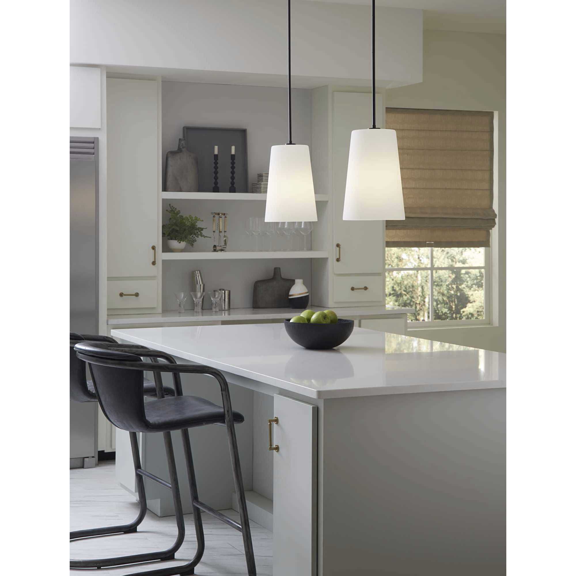 Clarion 1 Light 10.5 inch Matte Black Pendant Ceiling Light