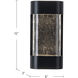 Moondew LED 12 inch Black Exterior Wall Sconce