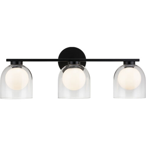 Derbishone Wall Sconce Wall Light in Black and Clear