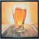 Pint Yellow with Gloss Black Framed Wall Art