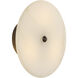 Lorenzo 3 Light 12 inch Natural Alabaster Sconce Wall Light
