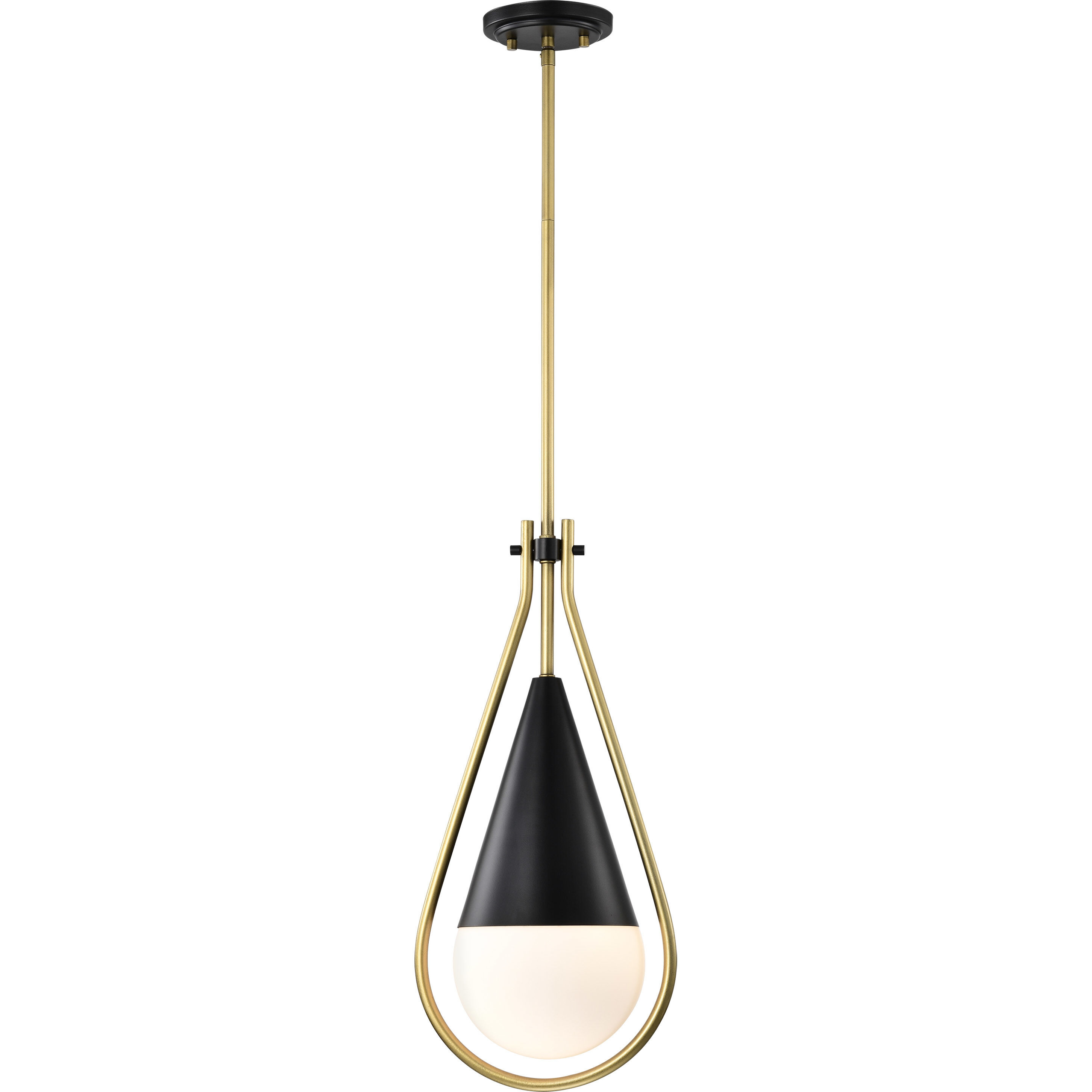 Admiral 1 Light 6.5 inch Matte Black Pendant Ceiling Light