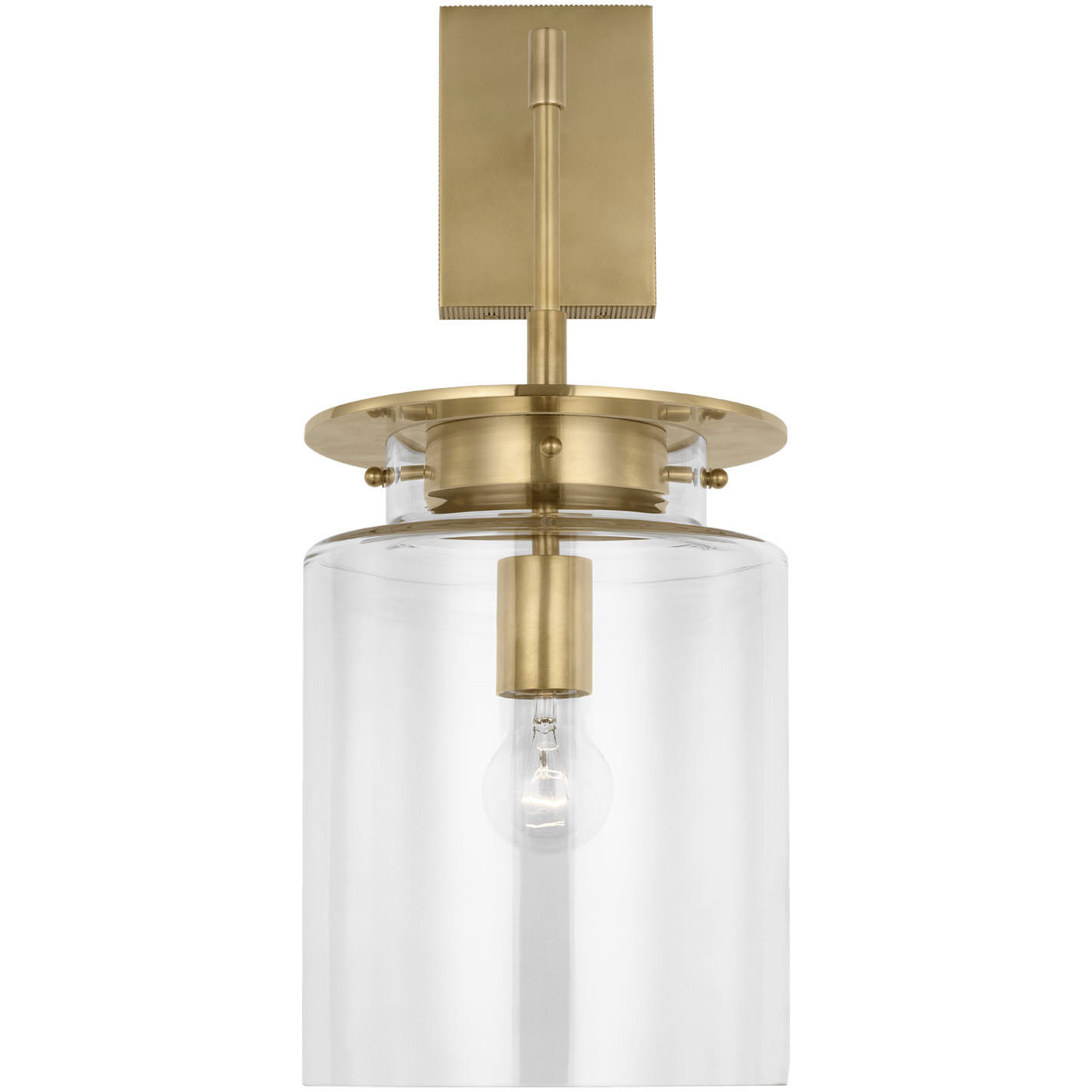 Ray Booth Elias LED 9 inch Antique-Burnished Brass Sconce Wall Light