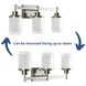 Alexa 3 Light 22 inch Brushed Nickel Bath Vanity Wall Light