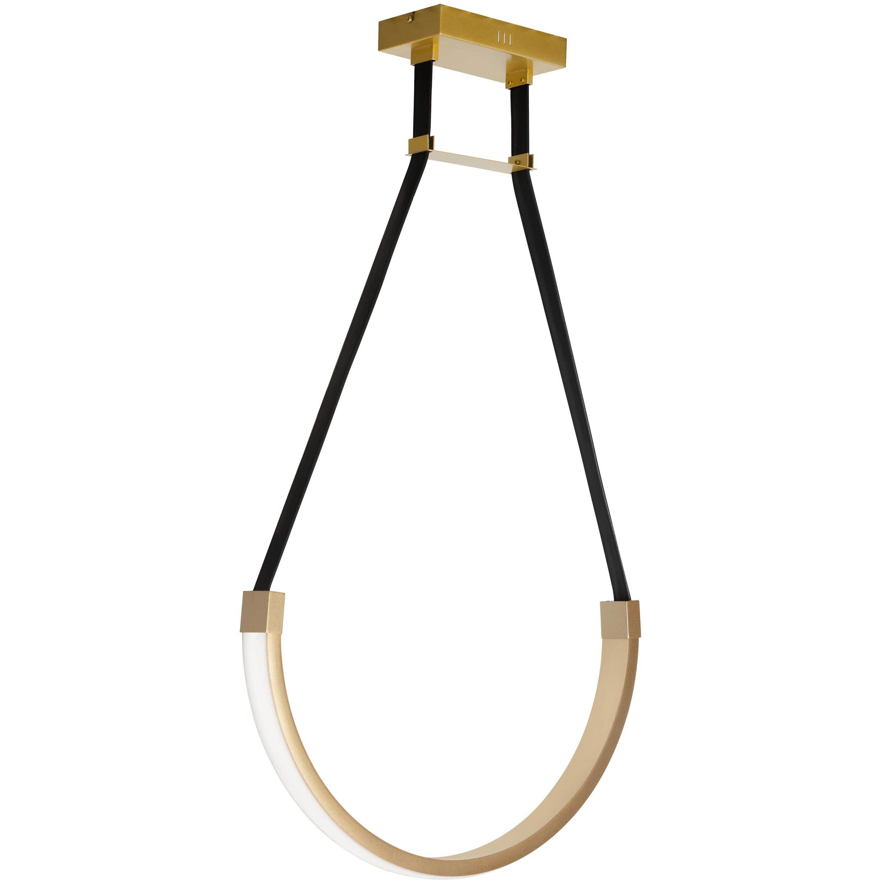 Regan LED 24 inch Aged Brass Pendant Ceiling Light