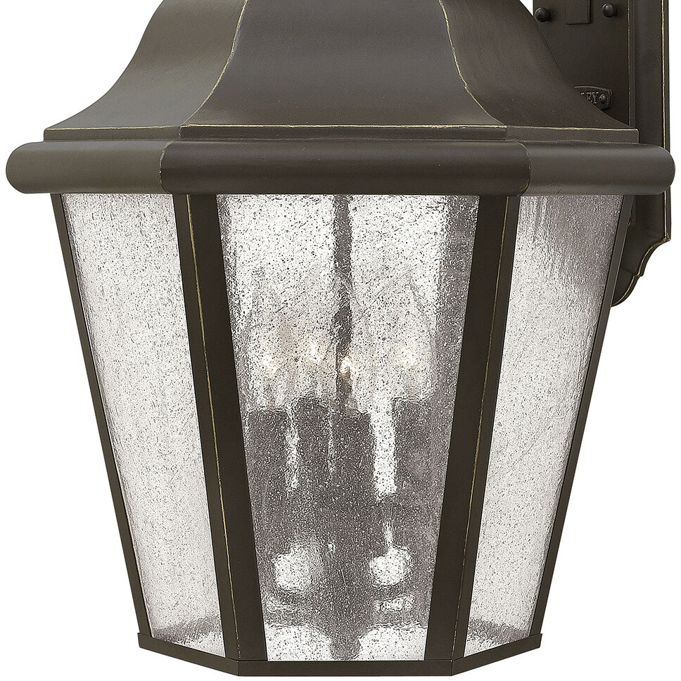 Estate Series Edgewater Outdoor Wall Mount Lantern in Oil Rubbed Bronze, Non-LED, Large
