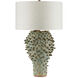 Sea Urchin 30.25 inch 150 watt Green Table Lamp Portable Light