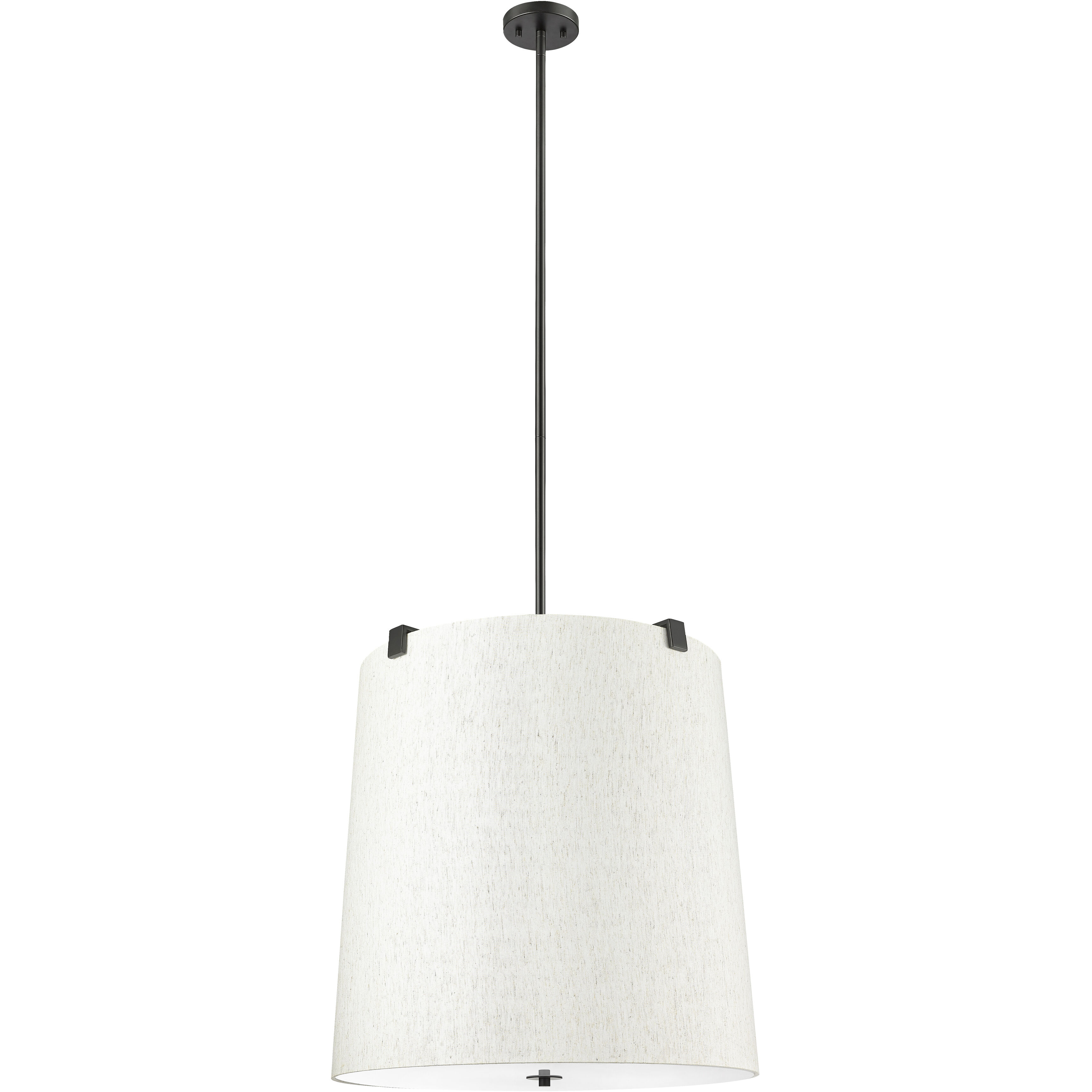 Weston 6 Light 24 inch Matte Black Pendant Ceiling Light
