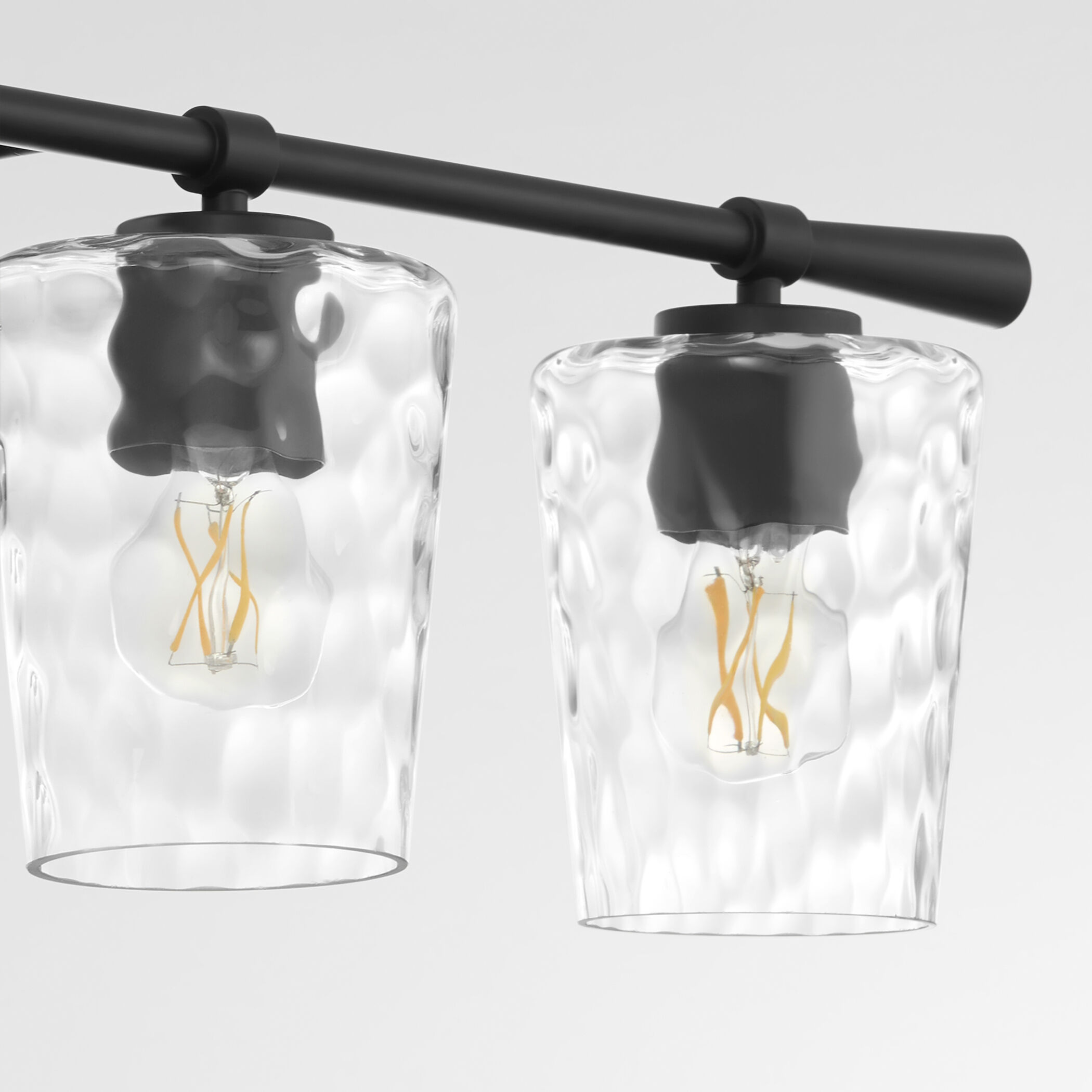 Goodwin 4 Light 32.88 inch Matte Black Vanity Light Wall Light