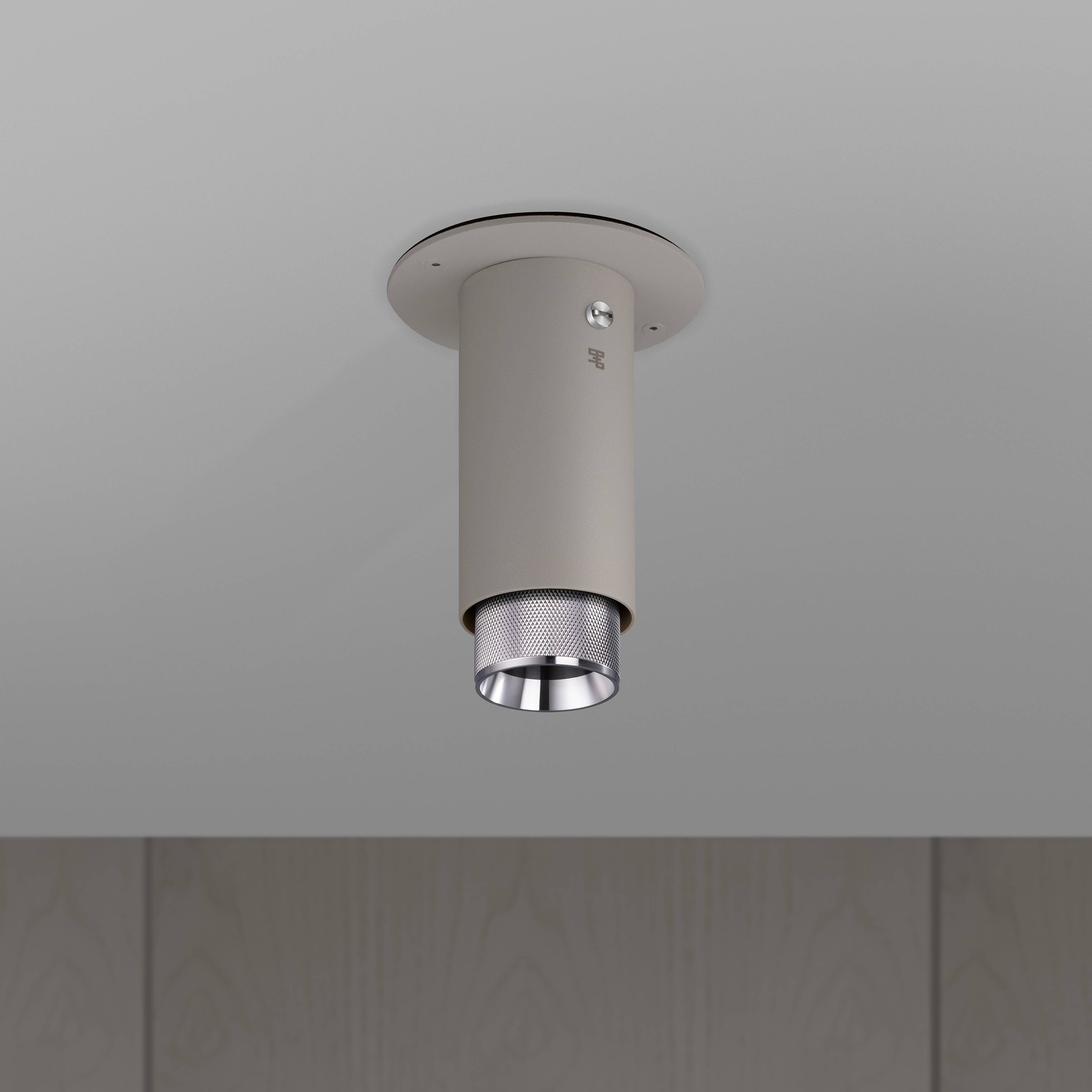 Exhaust Surface 1 Light 110-120 Stone / Steel Spotlight Ceiling Light