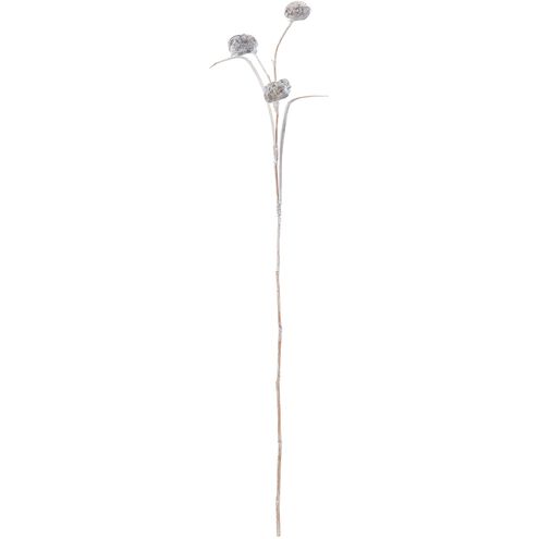 Pangi Flower Stem Whitewash Object