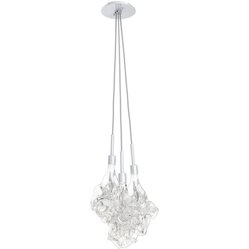 Blossom LED 9.7 inch Classic Silver Pendant Ceiling Light in 3000K LED, Cluster